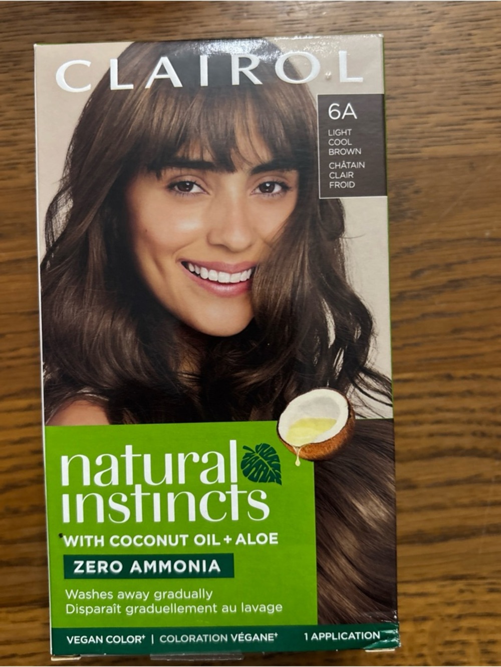 Natural Instincts 6A Light Cool Brown Hair Color NIB